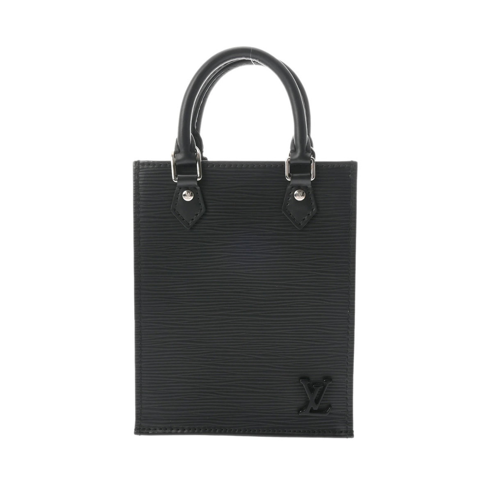 LOUIS VUITTON Epi Sac Plat Noir Black Leather Handbag
